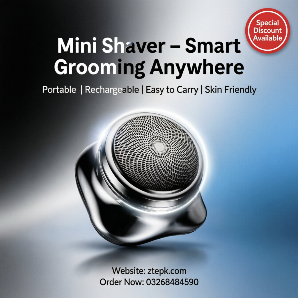 Portable Electric Mini Shaver for Men – Compact Rechargeable Beard & Face Grooming Machine
