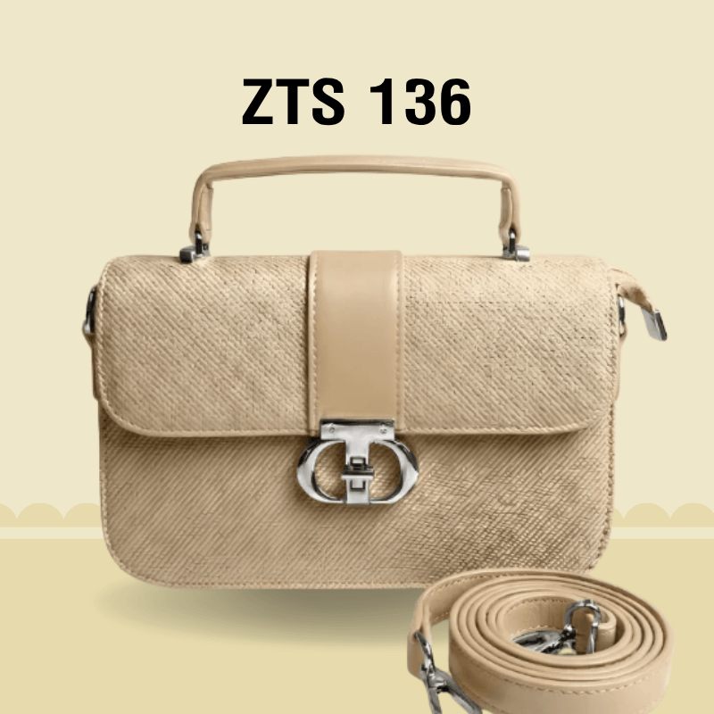 Zeenat Styles Premium Textured Handbag for Women ZTS-CR-136