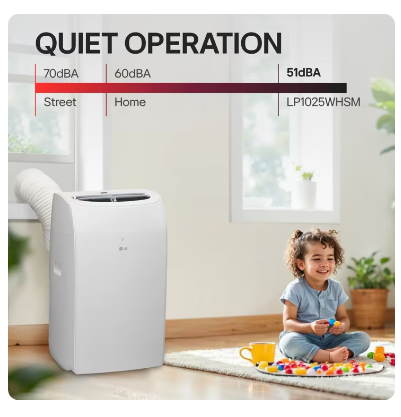 10,200 BTU (SACC) / 14,000 BTU (ASHRAE) Portable Air Conditioner with Heat, 450 Sq. Ft