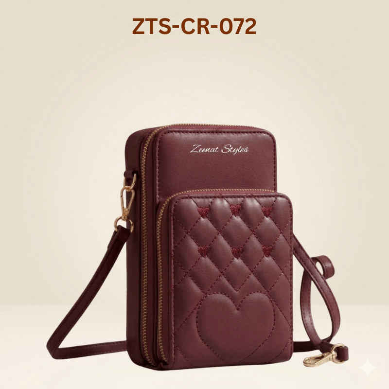 Quilted Crossbody Mobile Pouch – Ladies Shoulder Bag ZTS-CR-072