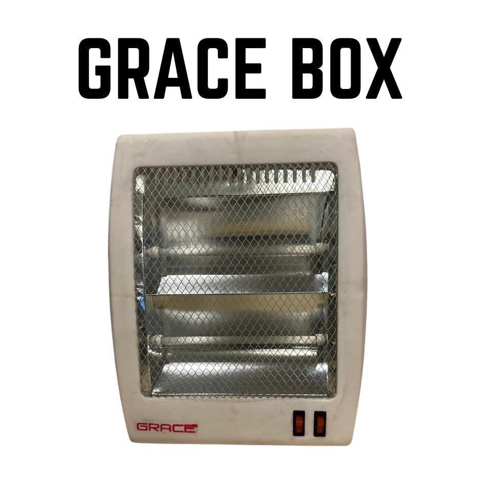 Grace BOX Electric Room Heater 300/600W – Compact Winter Heater with 2 Heat Settings
