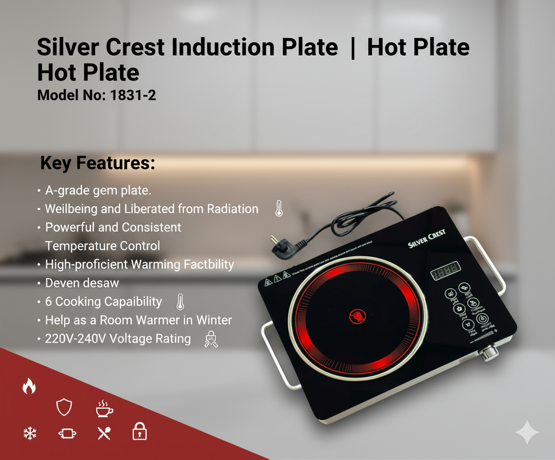 Silver Crest Induction Plate | Hot Plate