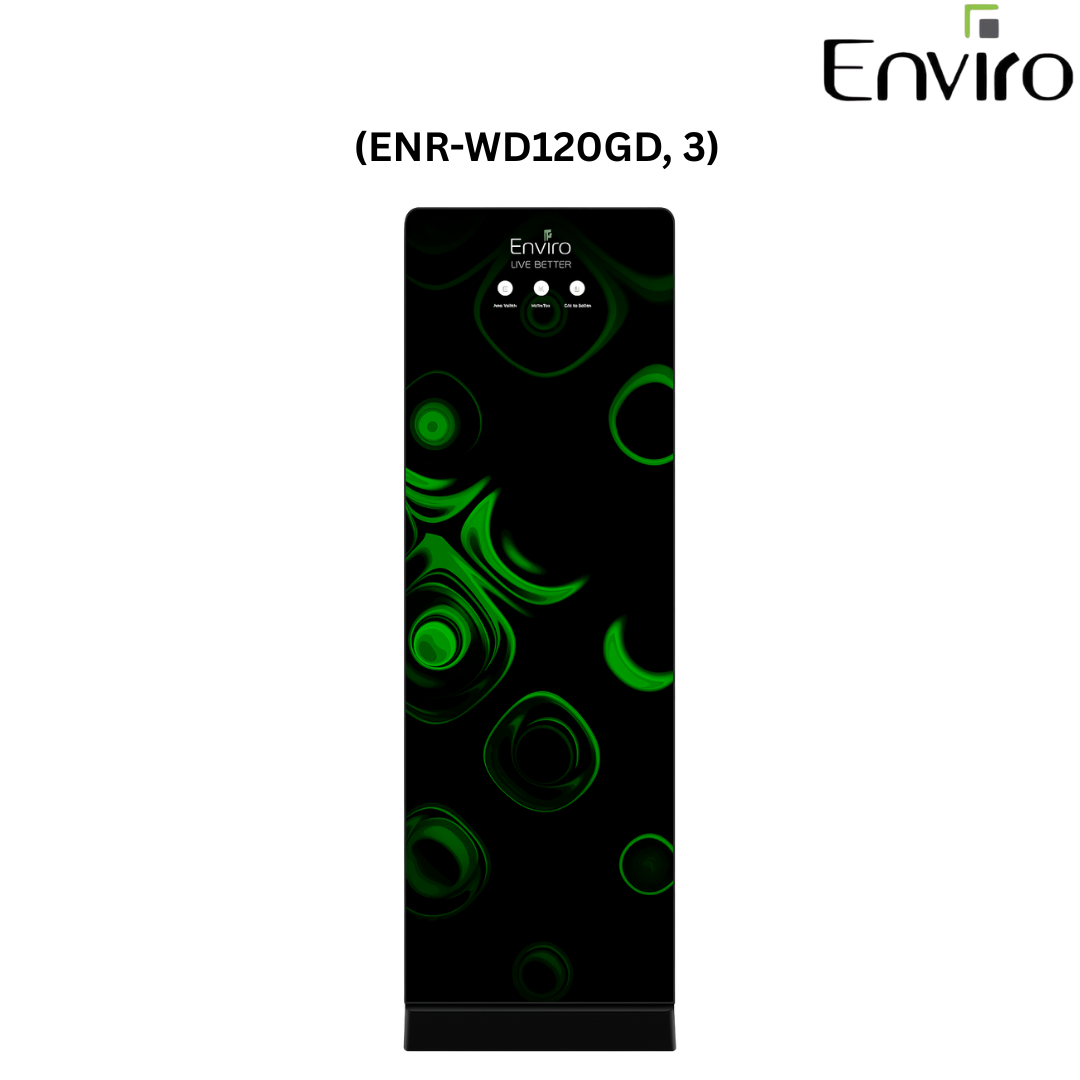 Enviro ENR-WD120GD, 3-Tap Glass Door Hot & Cold Water Dispenser – 20L