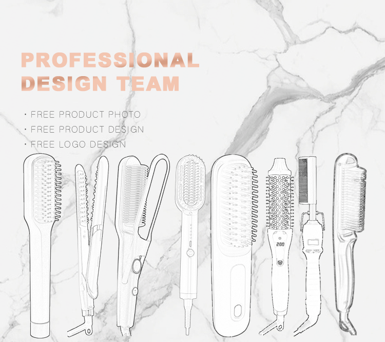 Luxury Ionic Hair Straightener Brush – Salon Style at Home