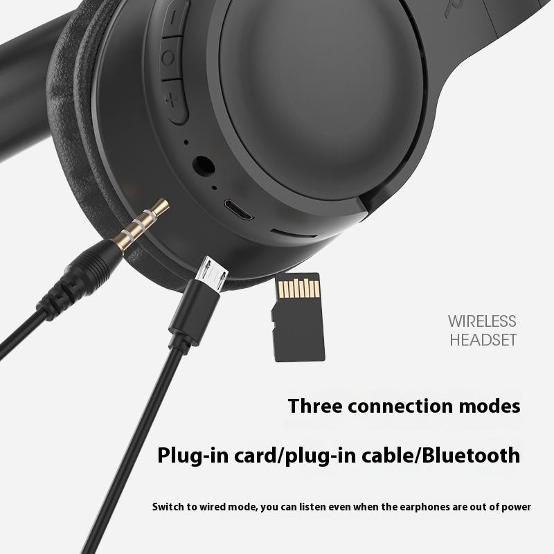 Over-Ear Bluetooth 5.3 Headphones - 40mm Driver