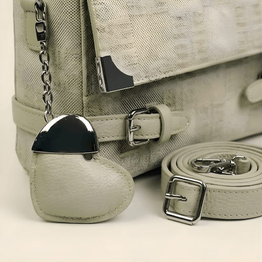 Handbag Luxury Textured Ladies Heart Charm ZTS-CR-133