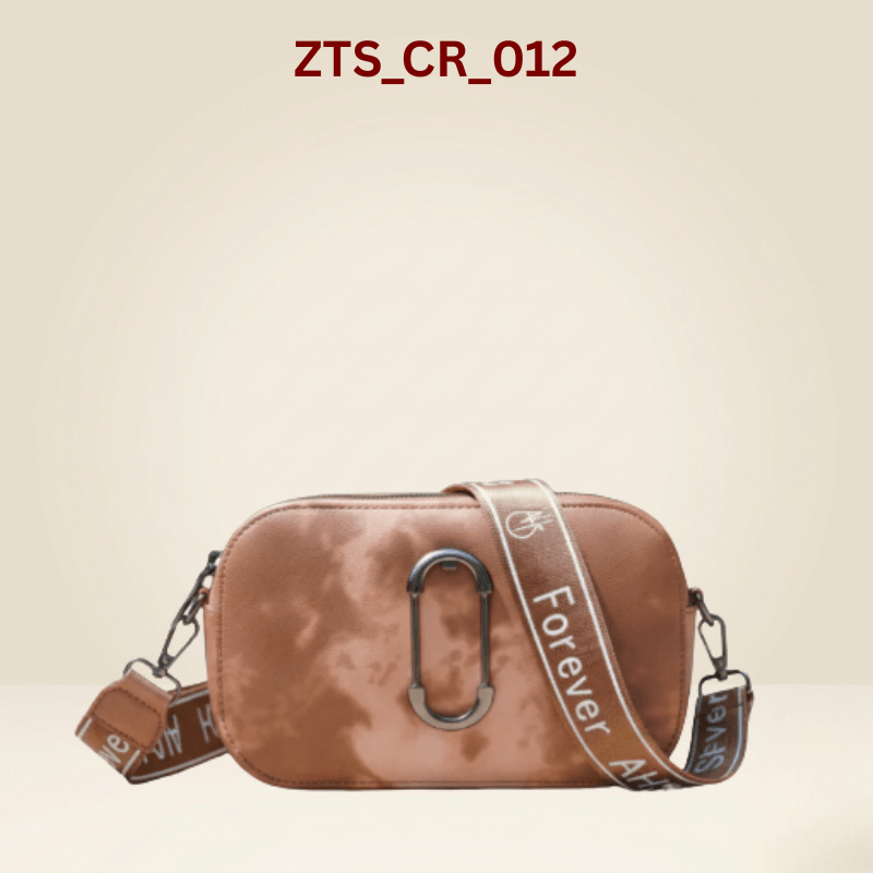 Crossbody Bag Peach Dual-Zip Camera Crossbody Bag ZTS-CR012
