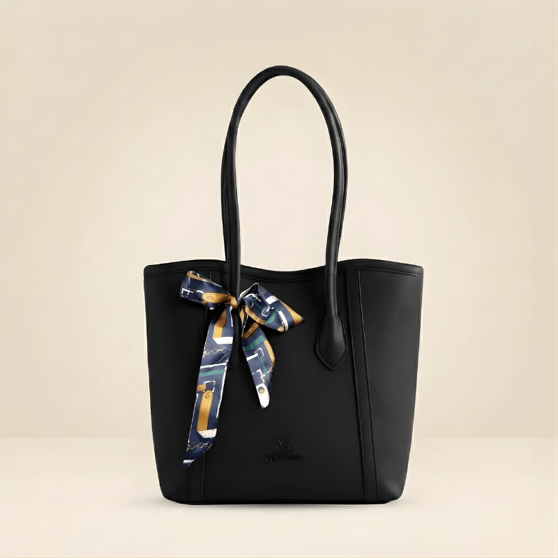 Luxury Beige & Tan Scarf Tote Bag With Scarf Decorated in Pakistan ZTS-CR-078