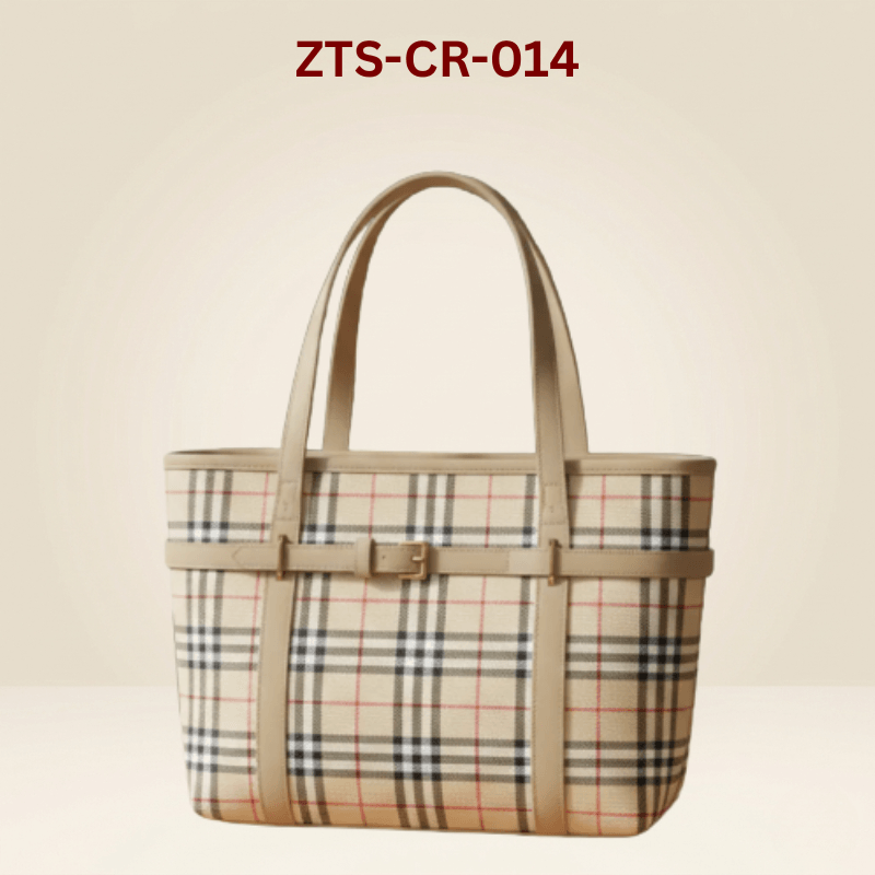 Tote bag for women stylish ladies bag checkered tote bag ZTS-CR-014
