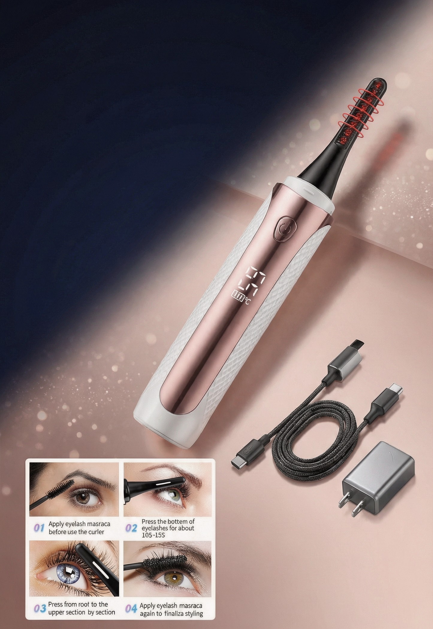 Smart Electric Grooming Trimmer with LED Display & USB Fast Charge