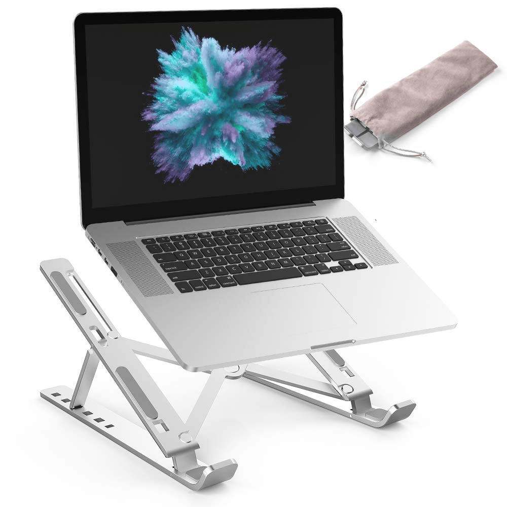 Adjustable Laptop Stand – Foldable Aluminum Laptop Holder for Desk