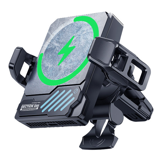 Smart Phone Cooling Fan with Wireless Charging | Portable Gaming Cooler Clip