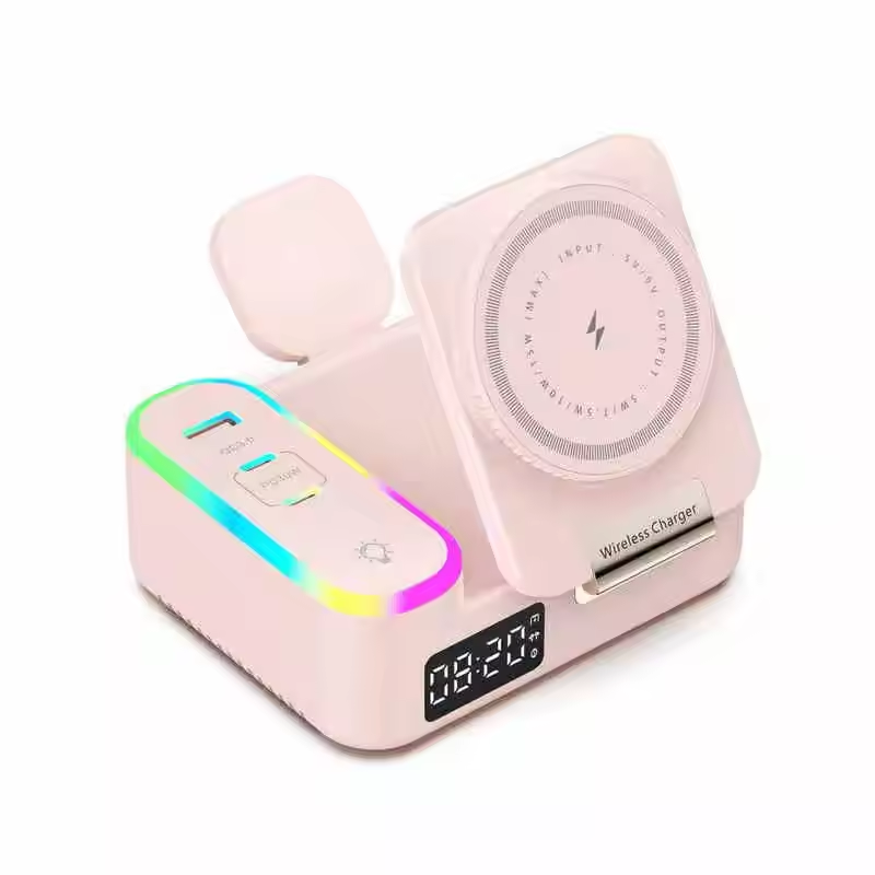 3-in-1 Wireless Charging Station – Fast Charger for Phone, Watch & Earbuds