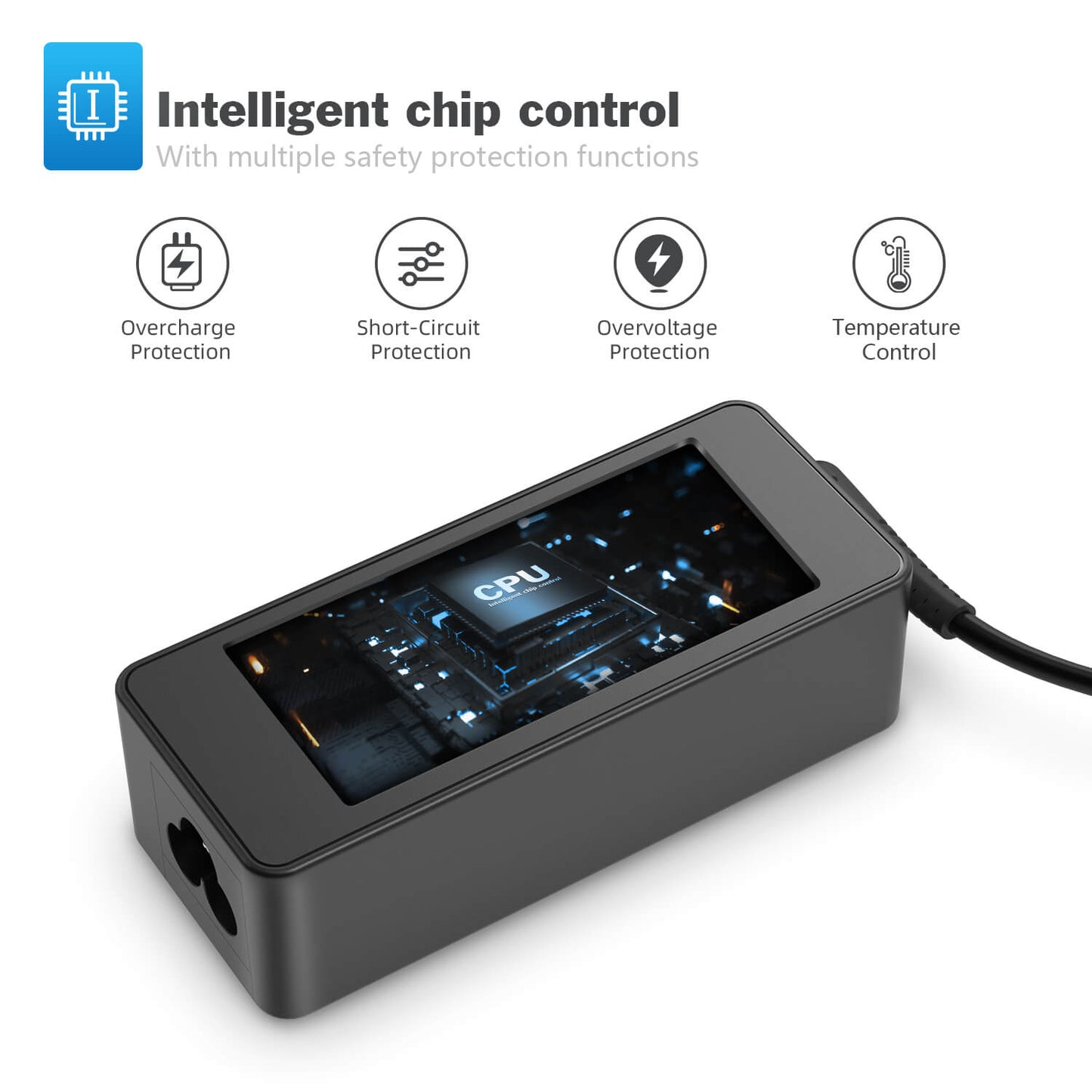 High-Speed Power Adapter – Intelligent Charging with Overheat & Surge Protection