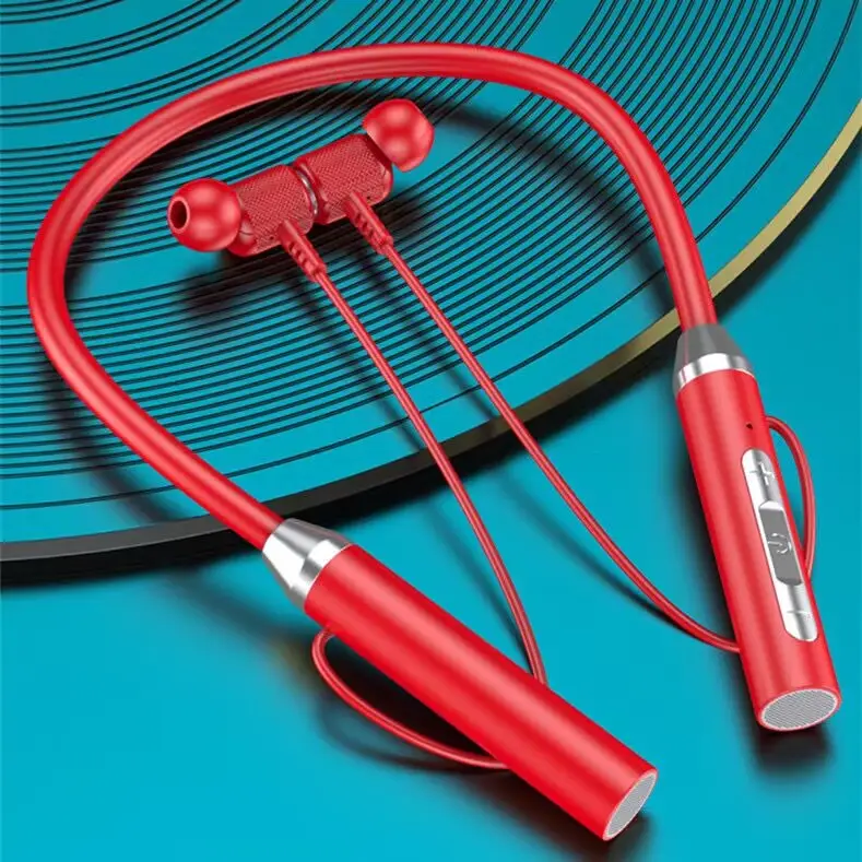 Bluetooth Neckband Headphones – 8H Playtime & Fast Charging