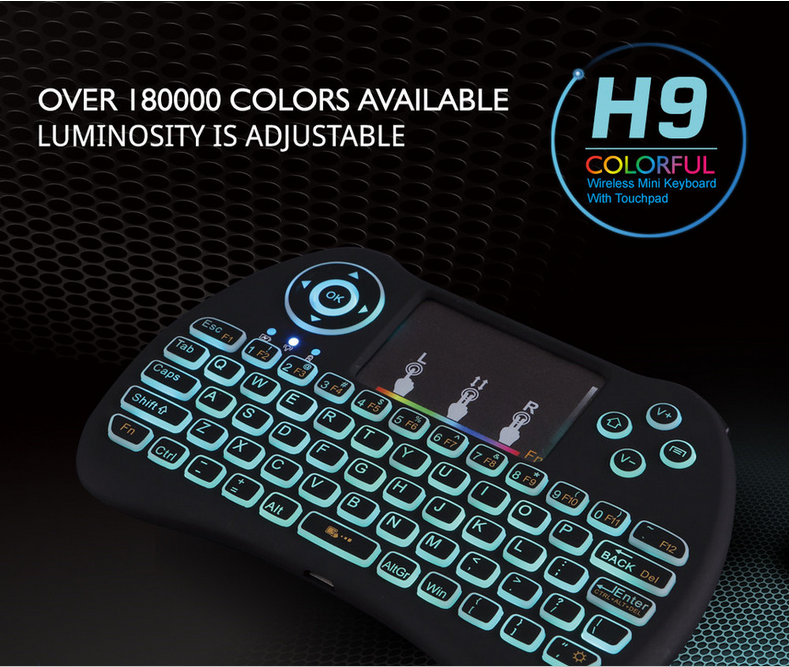 Portable Wireless Keyboard – Mini Touchpad Keyboard for TV Box & PC