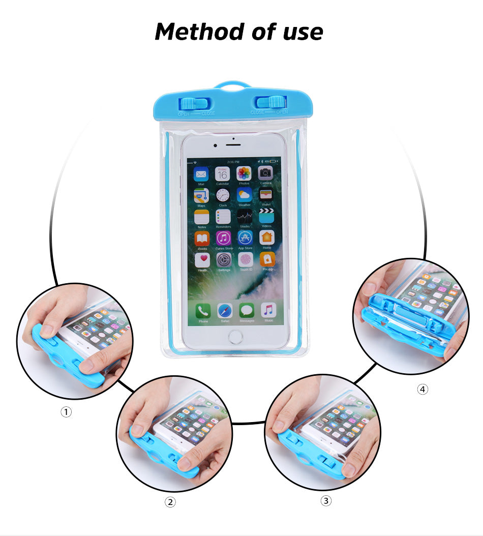 Universal Waterproof Phone Case – Beach & Swimming Dry Pouch Bag