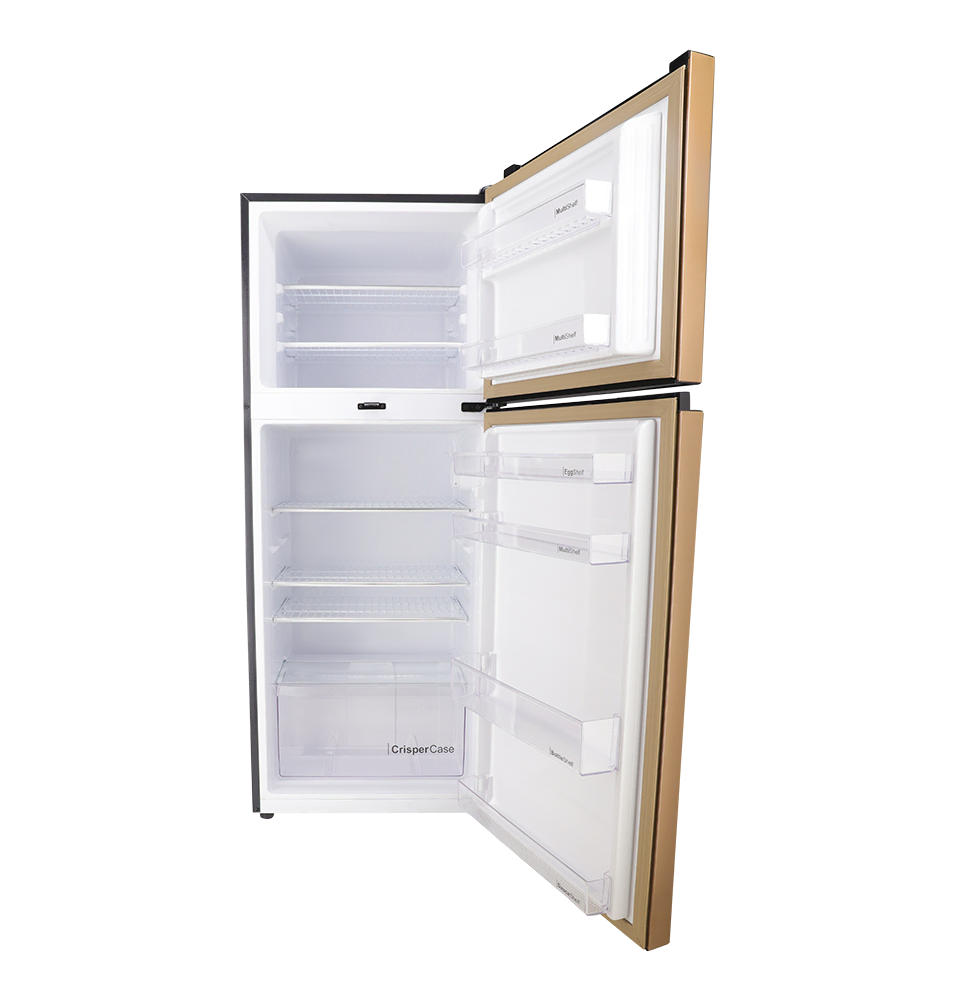 Double Door Refrigerator Dawlance CHROME HAIRLINE BLACK REF 9173