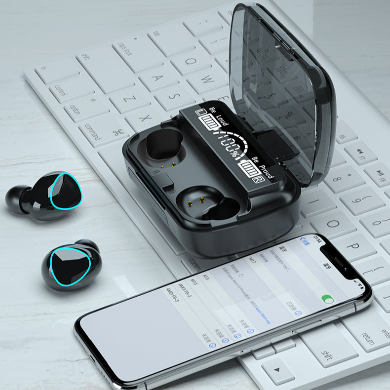 M10 Wireless Earbuds Bluetooth 5.3 with LED Display & Long Battery | Best Budget TWS in Pakistan