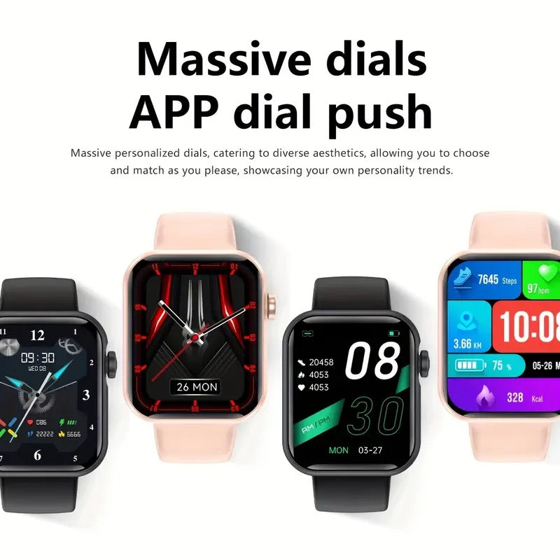 Bluetooth Calling Smartwatch – Touch Screen Fitness Tracker Watch