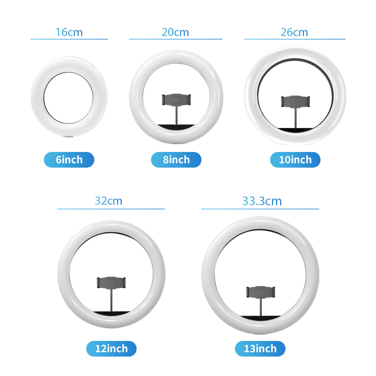 10" LED Ring Light Kit with Tripod & Phone Mount – Adjustable Brightness for Video Recording & Live Streaming Three Colour Ring Light With