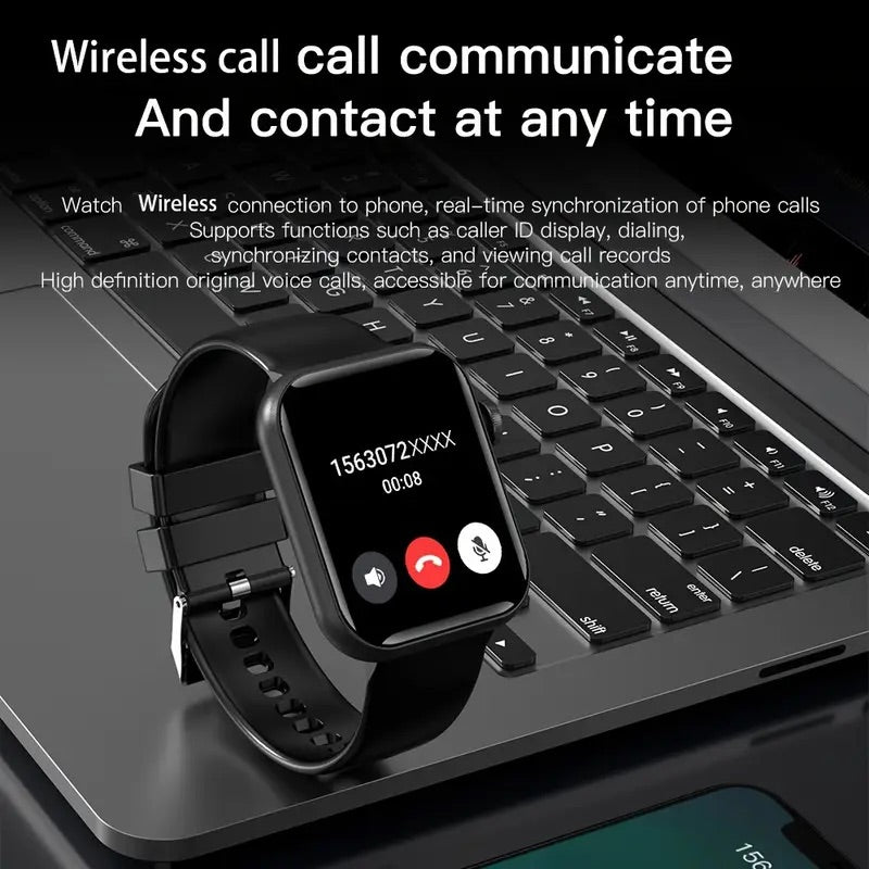 Bluetooth Calling Smartwatch – Touch Screen Fitness Tracker Watch