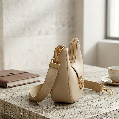 Crossbody Bag with Gold-Tone Lock | Trendy & Casual ZTS-CR-170
