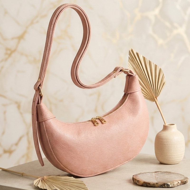 Trendy Semi-Circle Crossbody Bag - Premium Quality ZTS-CR-169