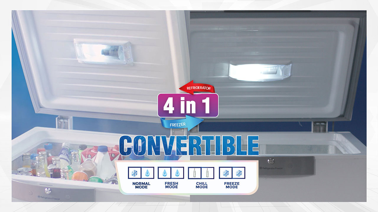 Convertible Twin Door Freezer Dawlance 91998 LVS