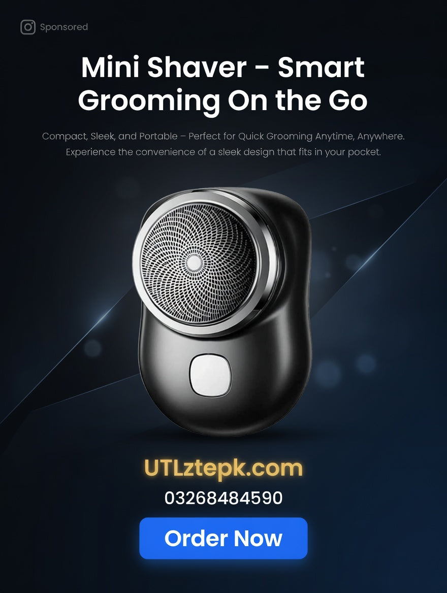 Portable Electric Mini Shaver for Men – Compact Rechargeable Beard & Face Grooming Machine