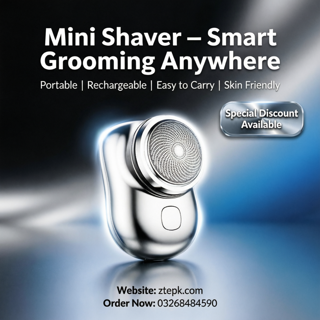 Portable Electric Mini Shaver for Men – Compact Rechargeable Beard & Face Grooming Machine
