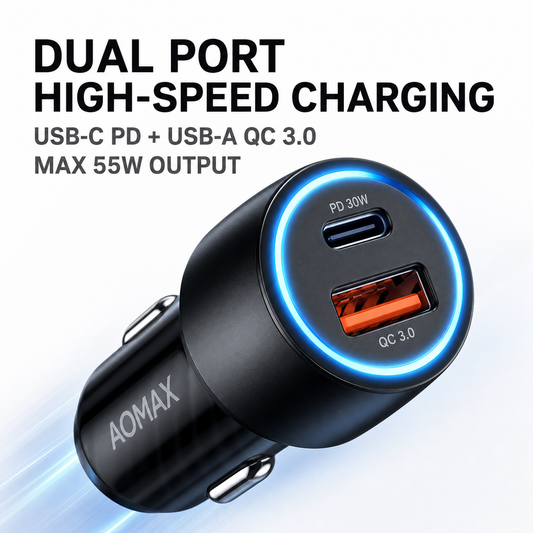 AORAX CC-09 55W Fast Car Charger