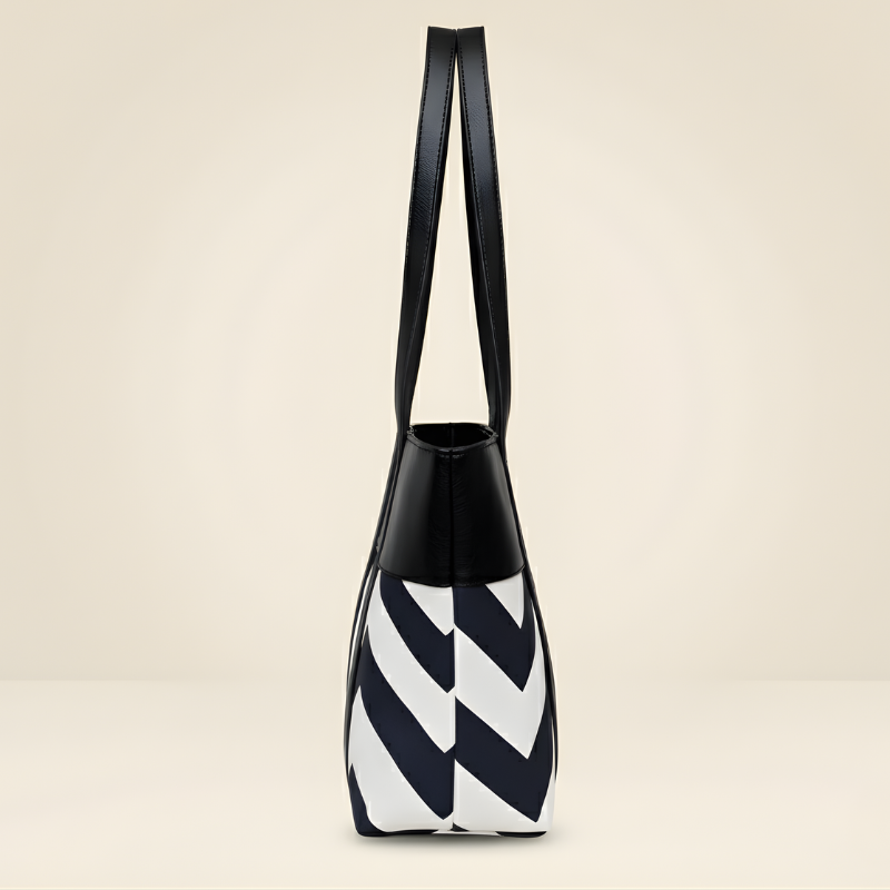 Premium Zig-Zag Pattern Tote Bag Stylish Women’s ZTS-CR-061