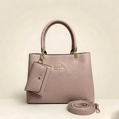 Luxury Textured Ladies Handbag With Matching Pouch ZTS-CR-152