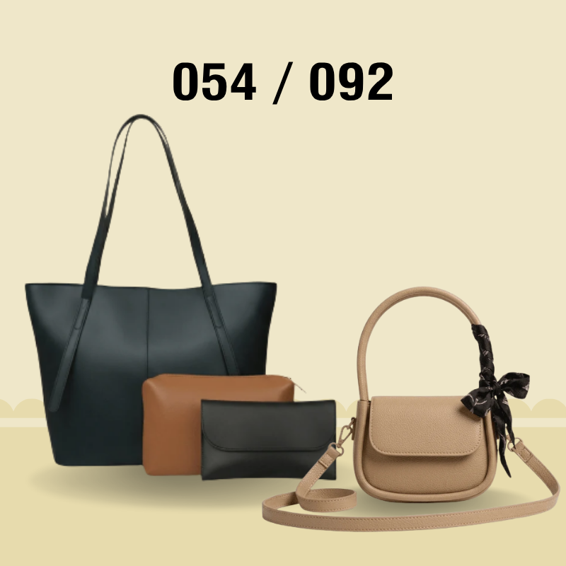 Elegant 4-Piece Bag Combo Premium Pu Leather Collection for Modern Women 054 / 092