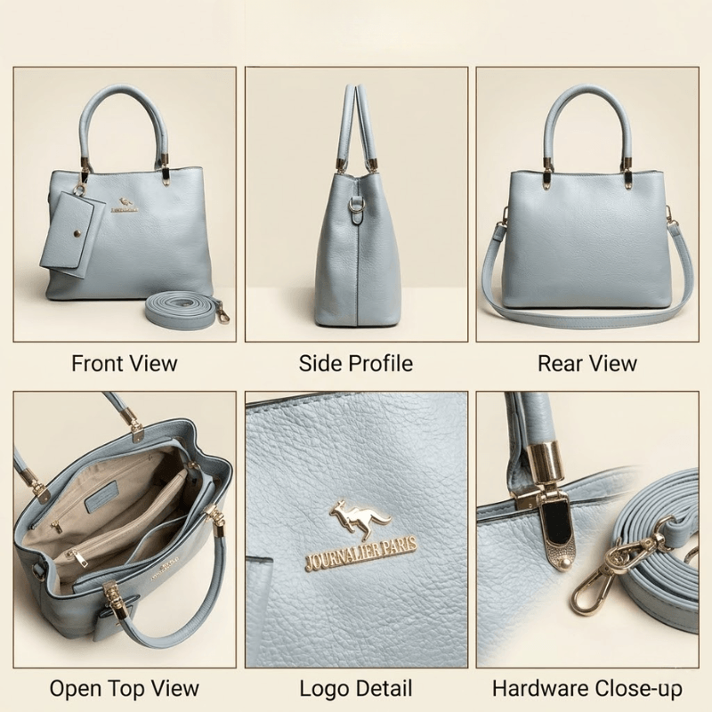 Luxury Textured Ladies Handbag With Matching Pouch ZTS-CR-152