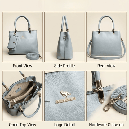 Luxury Textured Ladies Handbag With Matching Pouch ZTS-CR-152