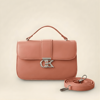 Luxury Minimalist Ladies Handbag Metallic Logo Clasp ZTS-CR-127