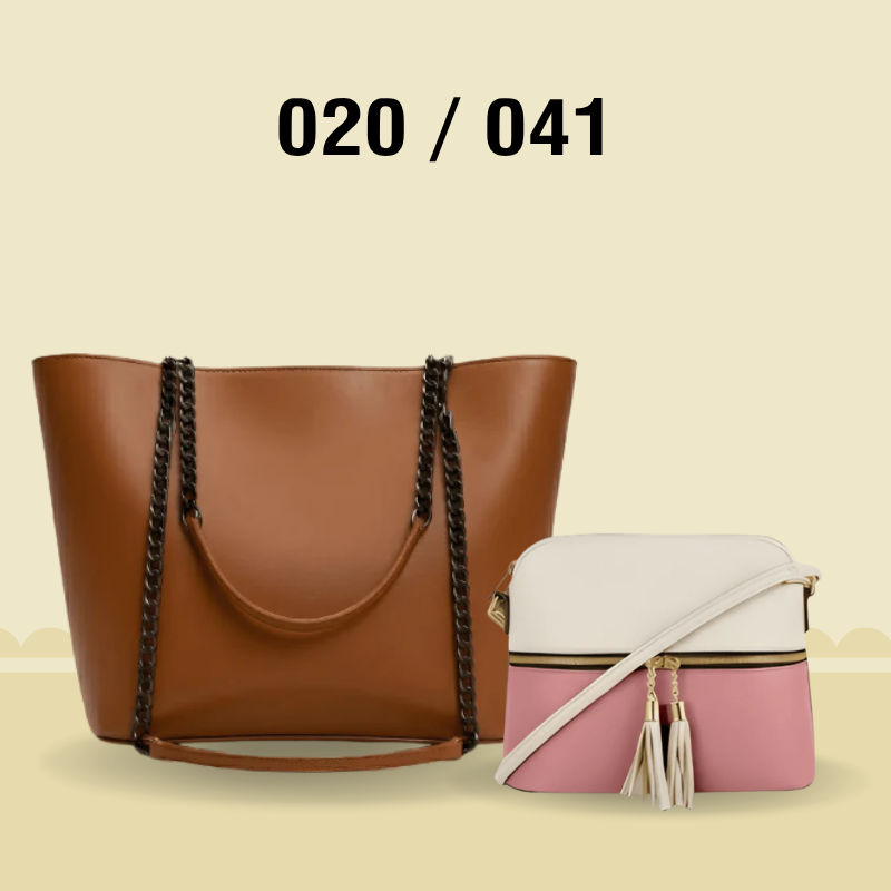 Ladies Handbag & Crossbody Bag Combo | Tote & Sling Bag Set for Women 020 / 041