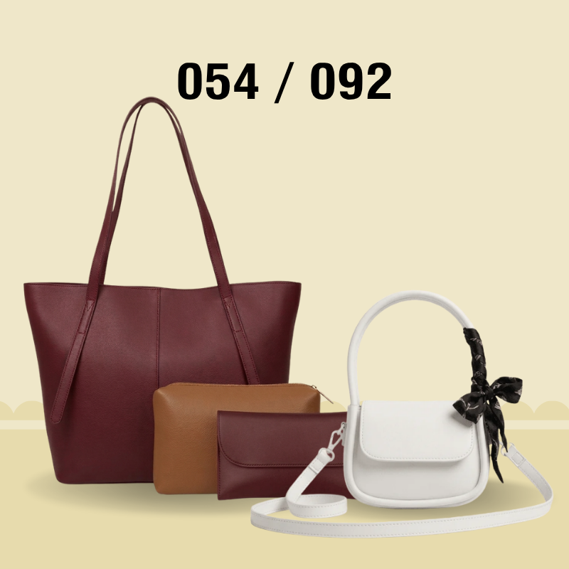 Elegant 4-Piece Bag Combo Premium Pu Leather Collection for Modern Women 054 / 092
