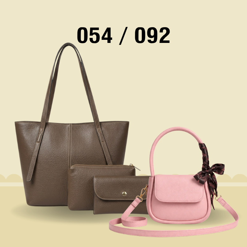 Elegant 4-Piece Bag Combo Premium Pu Leather Collection for Modern Women 054 / 092