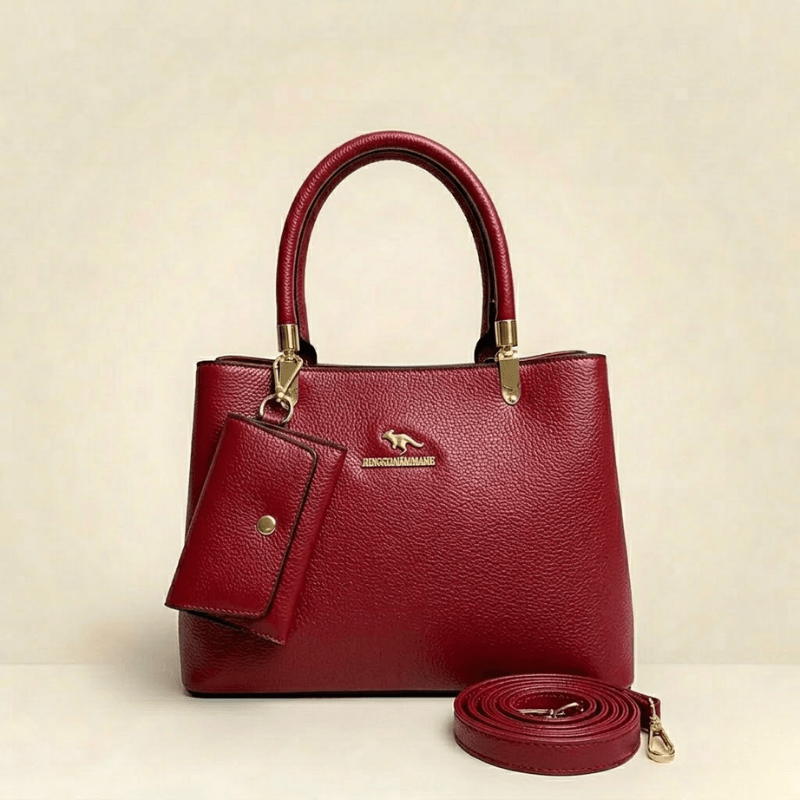 Luxury Textured Ladies Handbag With Matching Pouch ZTS-CR-152