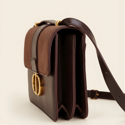 Luxury Suede Dual Tone Ladies Handbag ZTS-CR-122