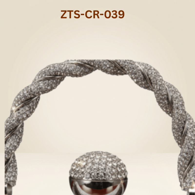 Clutch for women  Hard Case Clutch with Crystal LockZTS-CR-039