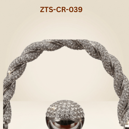 Clutch for women  Hard Case Clutch with Crystal LockZTS-CR-039