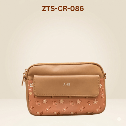 Crossbody Bag with Floral Pattern  and handbag for women ZTS-CR-086