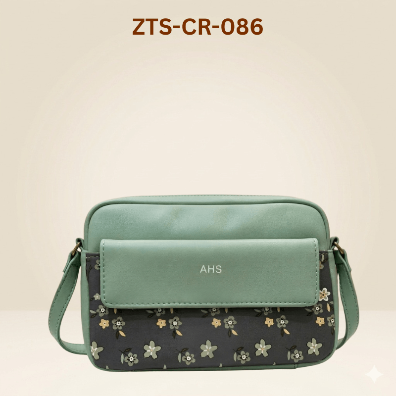 Crossbody Bag with Floral Pattern  and handbag for women ZTS-CR-086