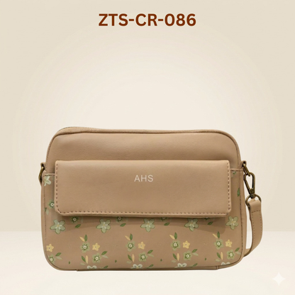 Crossbody Bag with Floral Pattern  and handbag for women ZTS-CR-086