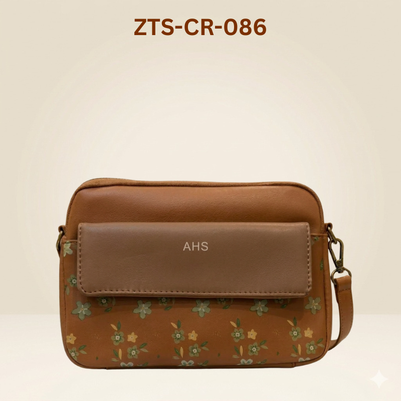 Crossbody Bag with Floral Pattern  and handbag for women ZTS-CR-086