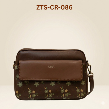 Crossbody Bag with Floral Pattern  and handbag for women ZTS-CR-086